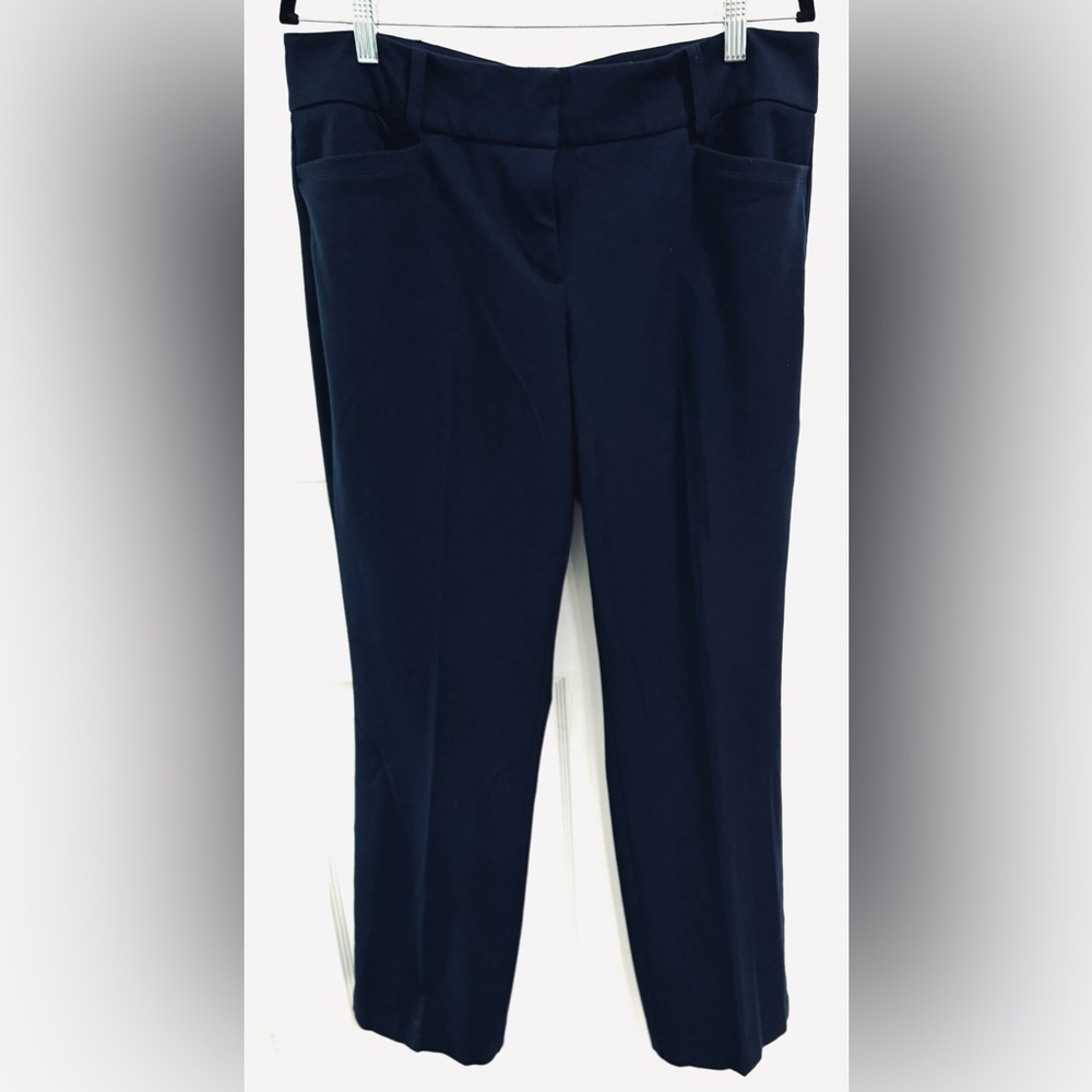 New York & Co. 7th Avenue Design Studio Navy Blue Dress Pants. Size 12. - Picture 2 of 6